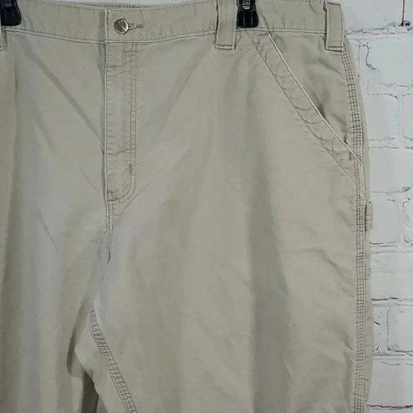 Carhartt Men's Loose Fit Canvas Utility Work Pant B151 Tan Size 42x30 RN 14806 - Picture 3 of 16